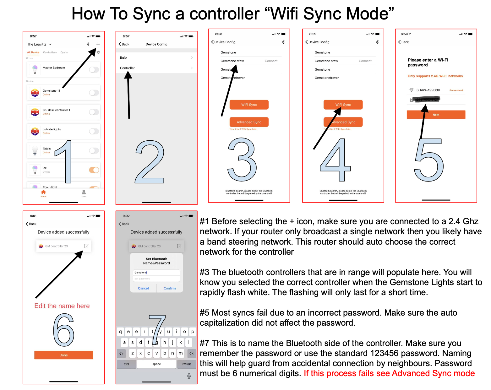 Connect with WiFi Sync Mode